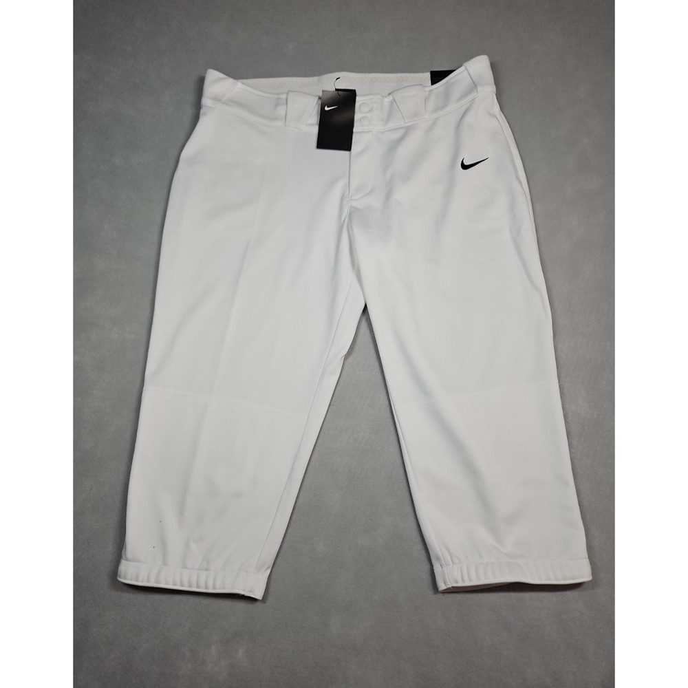 Nike Womens‎ White Slim Fit Softball Pants Size XL NWT